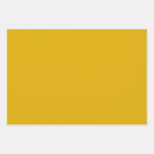 Mustard Yellow Solid Color Inpakpapier Vel (Voorkant)