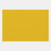 Mustard Yellow Solid Color Inpakpapier Vel (Voorkant)