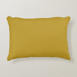 Mustard Yellow, Solid Color, Modern, Simple,Trendy Accent Kussen