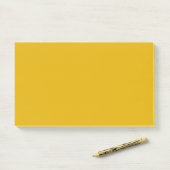 Mustard Yellow Solid Color Post-it® Notes (Op bureau)