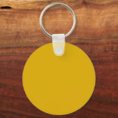 Mustard Yellow Solid Color Sleutelhanger (Achterkant)