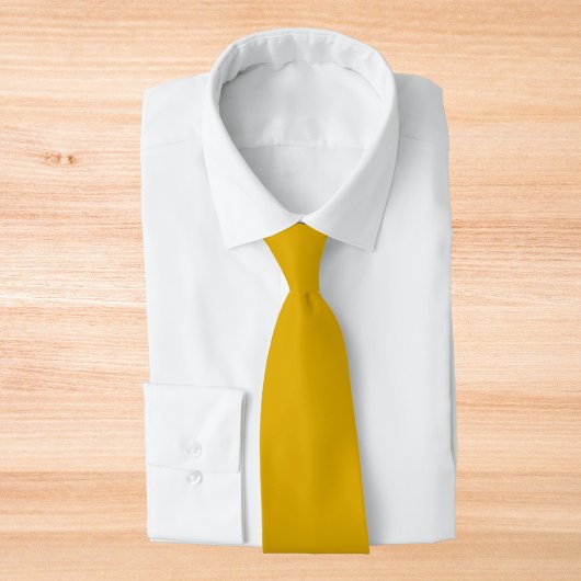 Mustard Yellow Solid Color Stropdas