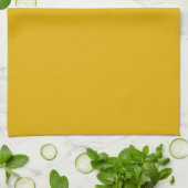 Mustard Yellow Solid Color Theedoek (Gevouwen)
