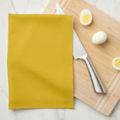 Mustard Yellow Solid Color Theedoek (Quarter Fold)