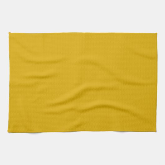 Mustard Yellow Solid Color Theedoek (Horizontaal)