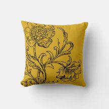 Mustard Yellow Stylish Floral