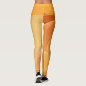 Mustard Yellow Swirls Leggings (Achterkant)