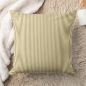 Mustard Yellow Ticking Stripe Kussen (Deken)