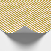Mustard Yellow | Wappapier met witte streep Cadeaupapier (Hoek)