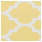 Mustard Yellow, wat Marokkaans Quatrefoil Pattern Stof (Close Up)