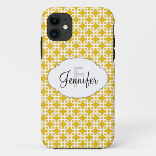 Mustard Yellow & White - persoonlijke iPhone 5 Case-Mate iPhone Case