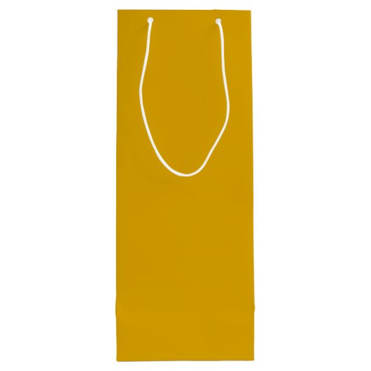 Mustard Yellow Wijn Cadeautas (Achterkant)
