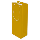 Mustard Yellow Wijn Cadeautas (Voorkant Gekanteld)
