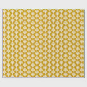 Mustard Yellow | Wit-dampkrapppapier Cadeaupapier (Vlak)