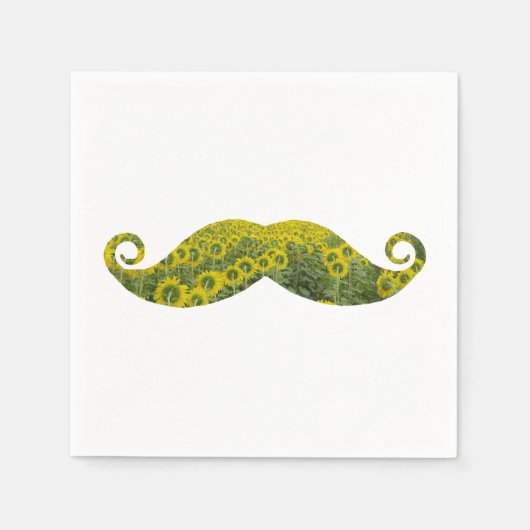 Mustcahes Cocktail Papier Servetten (Voorkant)