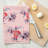 Muster aus Blumen Theedoek (Quarter Fold)