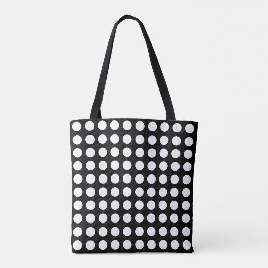 muster dots retro gepunktet tote bag (Achterkant)