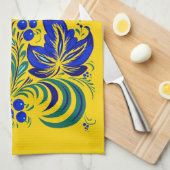 Muster im ukrainischen Volksstil Theedoek (Quarter Fold)