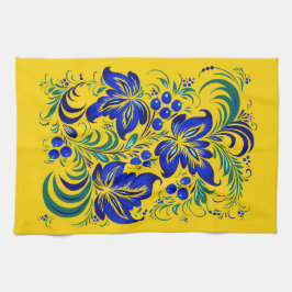 Muster im ukrainischen Volksstil Theedoek