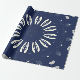 Muster in Blau und Weiß Cadeaupapier