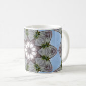 Muster in Grau und Blau Koffiemok (Voorkant rechts)