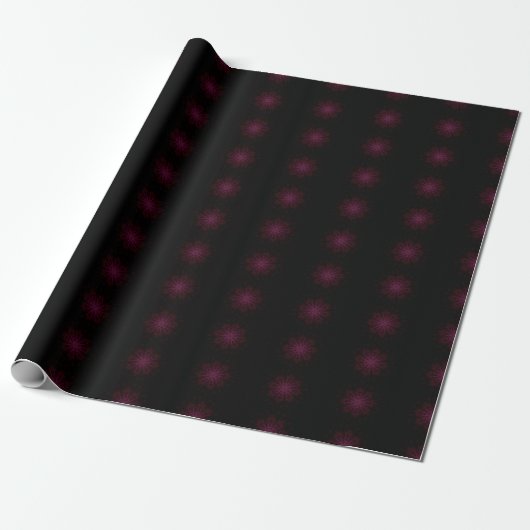 Muster in Schwarz und Rosa Cadeaupapier (Uitgerold)