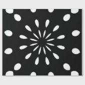 Muster in Schwarz und Weiß Cadeaupapier (Vlak)