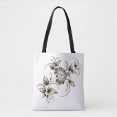 Muster mit Blume Tote Bag (Voorkant)