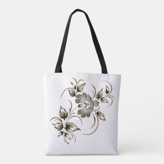 Muster mit Blume Tote Bag (Achterkant)