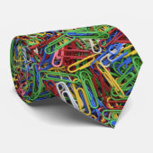 Muster pattern Büroklammern paper clips Stropdas (Opgerold)