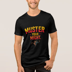 Muster Uw Kracht – Beest Modus Grafisch Tri-Blend Shirt
