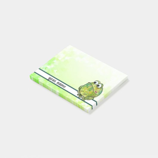 Musterfrosch, personalisiert post-it® notes (Schuin)