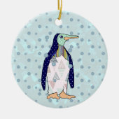 Musteringuin Keramisch Ornament (Voorkant)