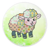 Musterlämmchen Keramische Knop (Voorkant)