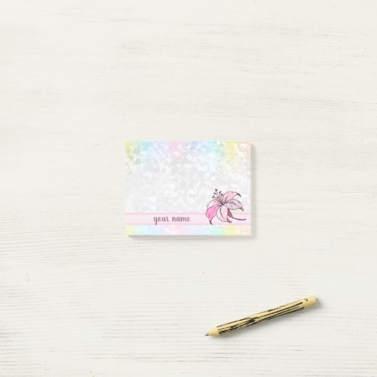 Musterlile Post-it® Notes (Op bureau)