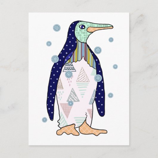 Musterpinguïn Briefkaart (Voorkant)