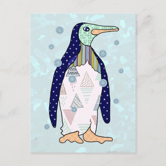 Musterpinguïn Briefkaart (Voorkant)