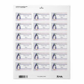 Musterpinguïn Etiket (Full Sheet)