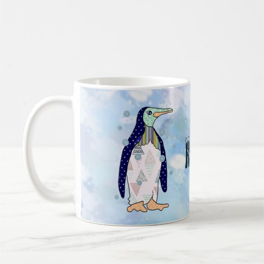 Musterpinguin Kaffeetasse Koffiemok (Links)