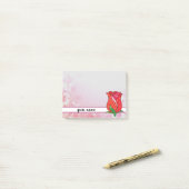 Musterrose , personalisiert post-it® notes (Op bureau)