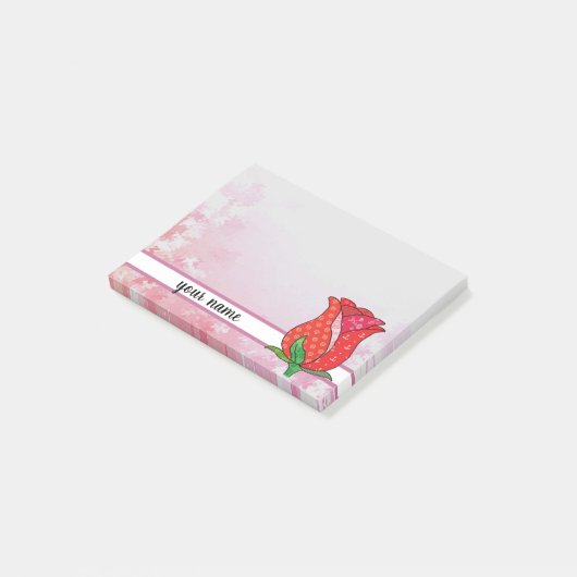 Musterrose , personalisiert post-it® notes (Schuin)