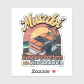 Musubi Hawaii Heetste Rijstbroodje Sticker (Vel)