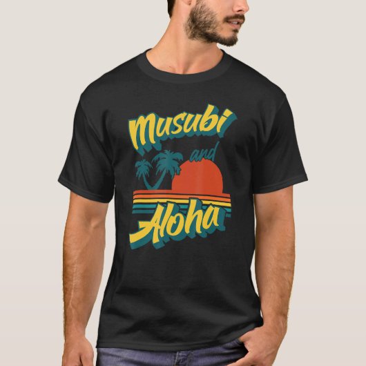 Musubi Hawaii Retro Style Aloha T-shirt (Voorkant)