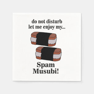 Musubi laat me genieten van mijn Spam Musubi-feest Servet