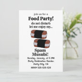 Musubi laat me genieten van mijn spammusubi kaart (Staand voorkant)