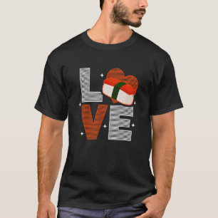 Musubi Love Sushi Chef Hawaiian Japans eten T-shirt