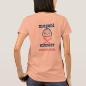 Musubi Murder Kawaii Design T-shirt (Achterkant)