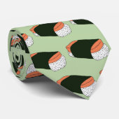 Musubi Sushi Hawaiaans Voedsel Patroon Stropdas (Opgerold)