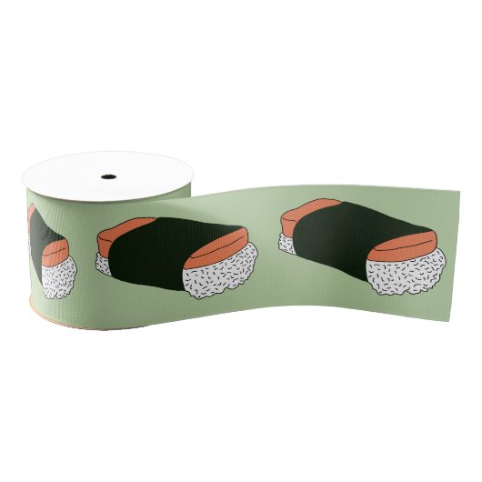 Musubi Sushi Hawaiian Food Pattern Grosgrain Lint (Spoel)