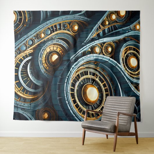 Mutant 1 wandtapijt wandkleed (In Situ (horizontaal))